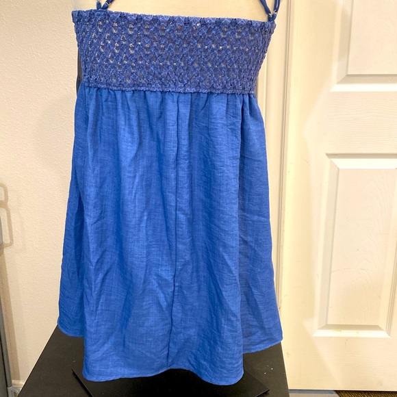 Hummingbird Lace Summer blue dress nwt size large - Picture 12 of 13